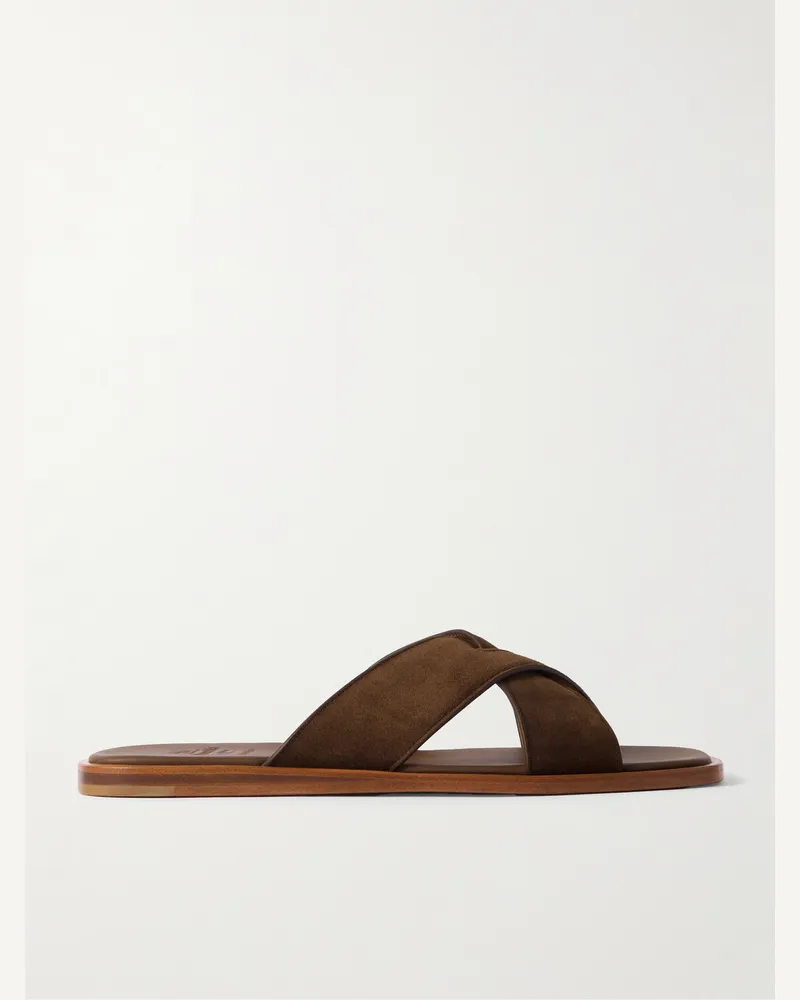 Church's Ockley Sandalen aus Veloursleder Braun