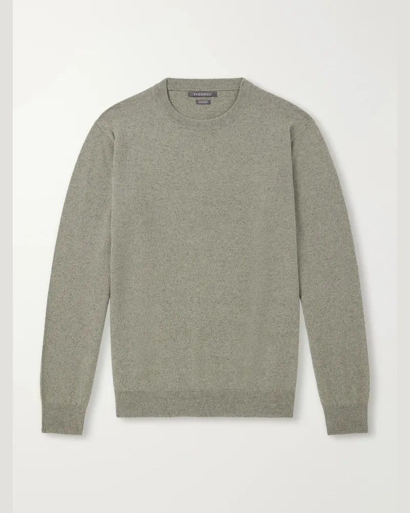 Begg & Co Heriot Cashmere Sweater Green