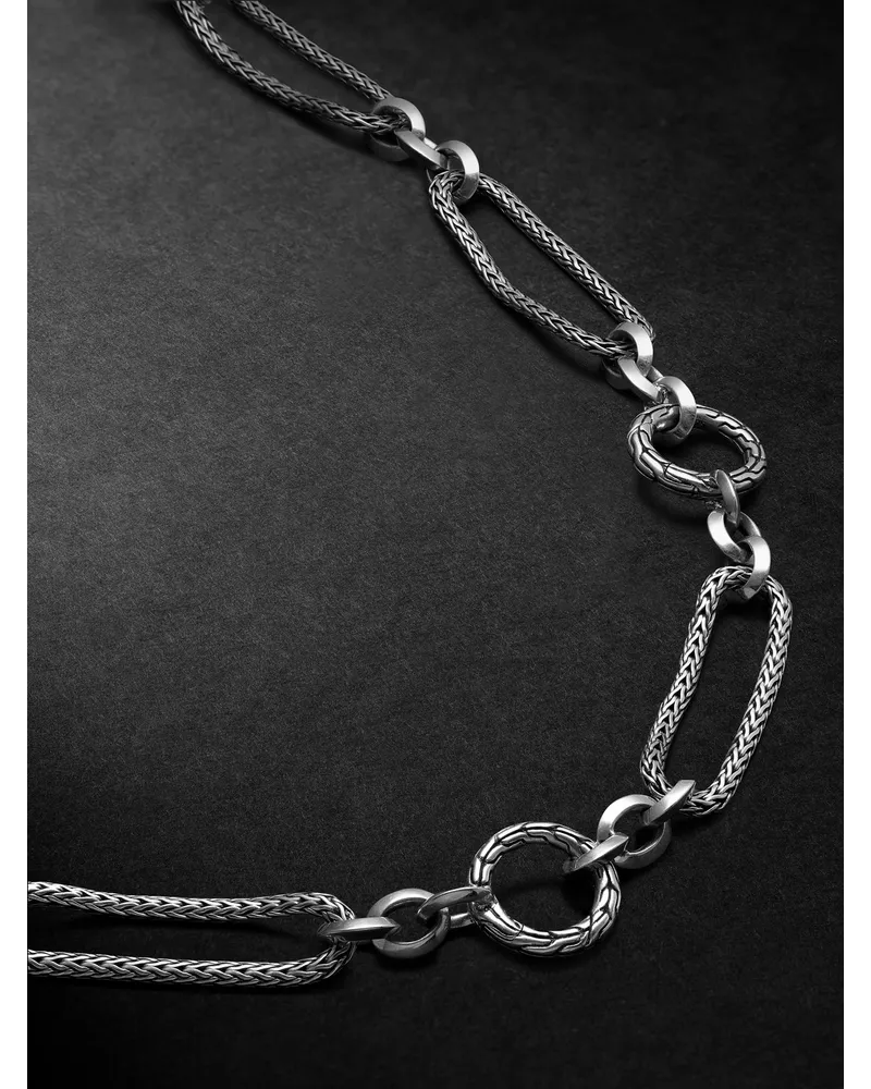 John Hardy Classic Chain Kette aus Silber Silber