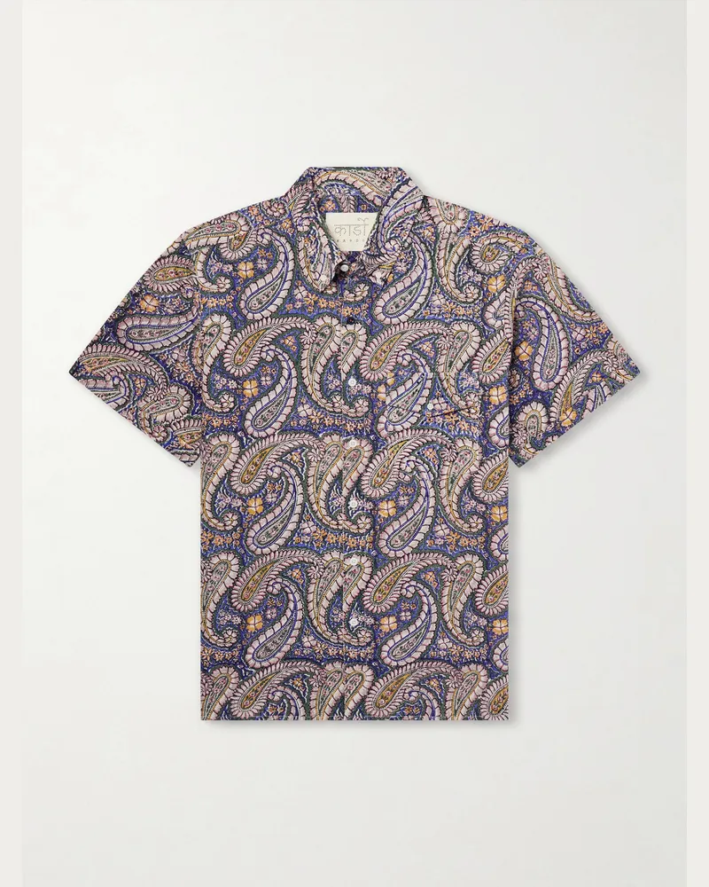 KARDO Ron Button-Down Collar Paisley-Print Cotton Shirt Multi