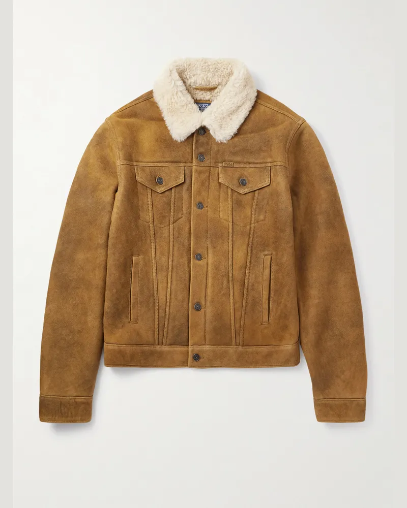Ralph Lauren Jacke aus Shearling Braun