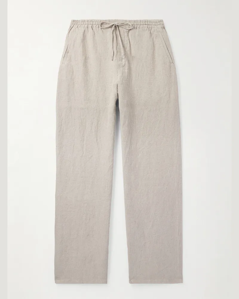 A Kind Of Guise Samurai weit geschnittene Hose aus Leinen Neutral
