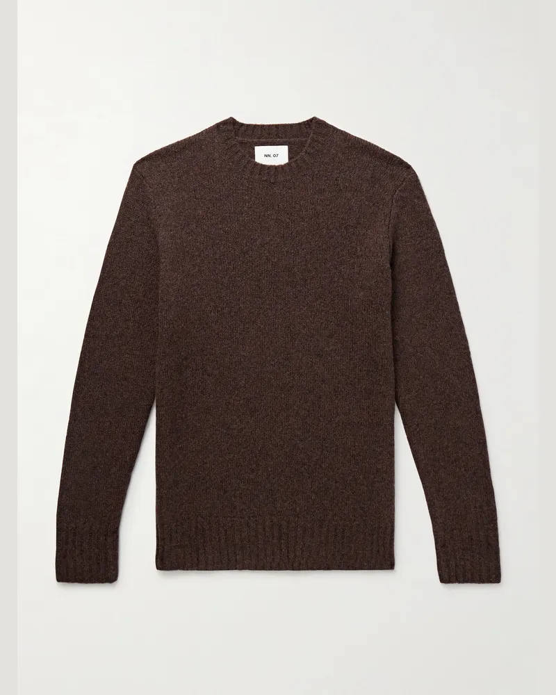 NN 07 Lee 6598 Merino Wool-Blend Sweater Brown