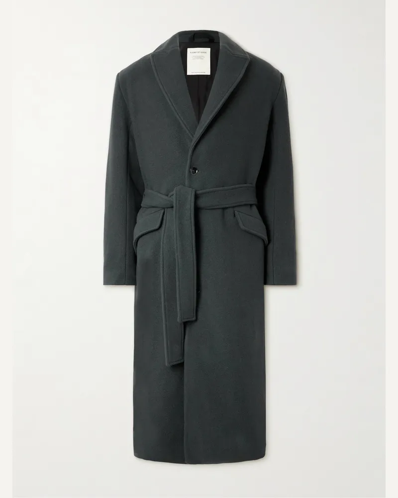 A Kind Of Guise Arban Wool and Cashmere-Blend Coat Green