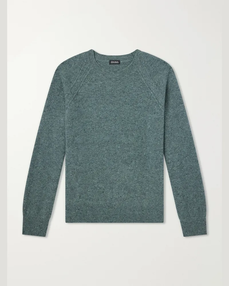Ermenegildo Zegna Wool-Blend Sweater Green