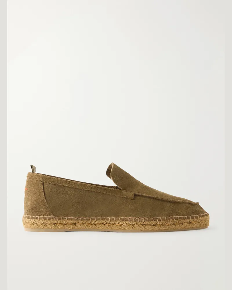 Castañer Nino Suede Espadrilles Green