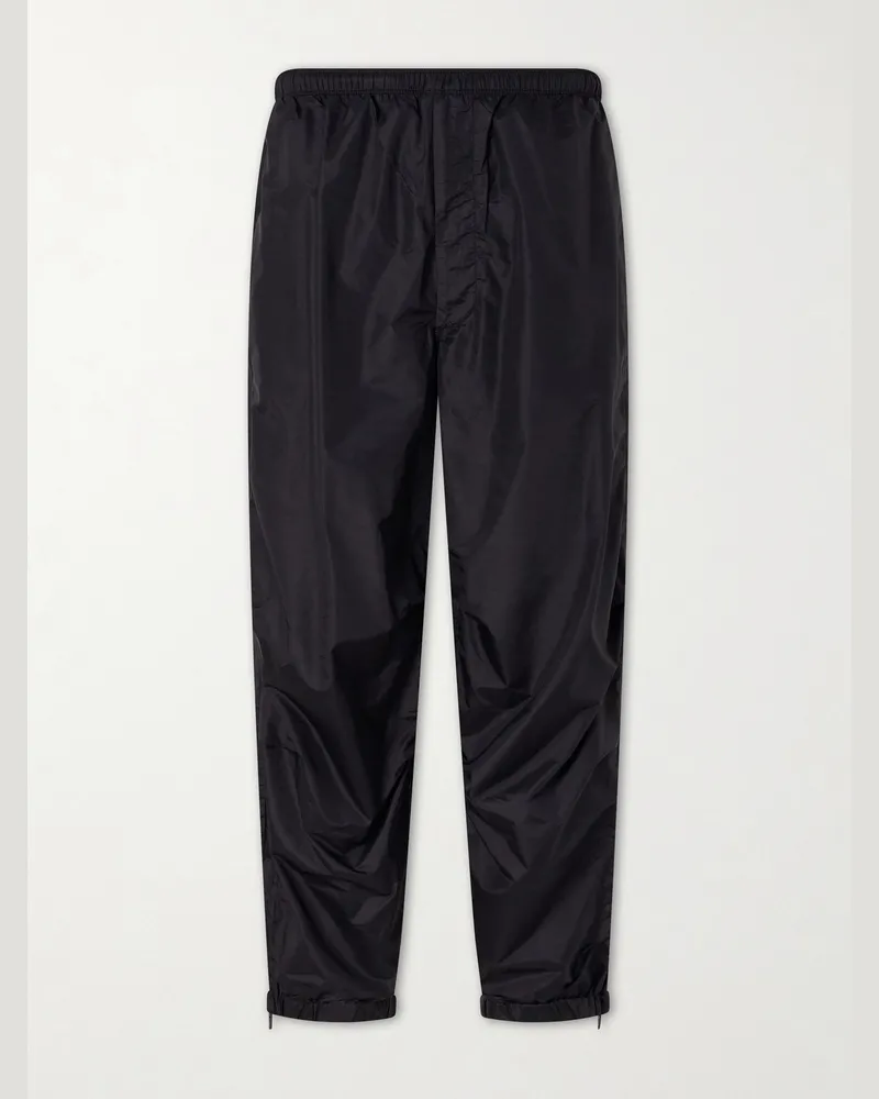 Beams Plus Wool-Blend Shell Drawstring Trousers Black