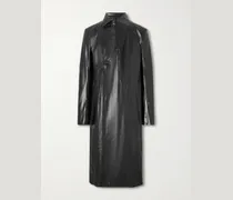 Mastodon Leather Trench Coat