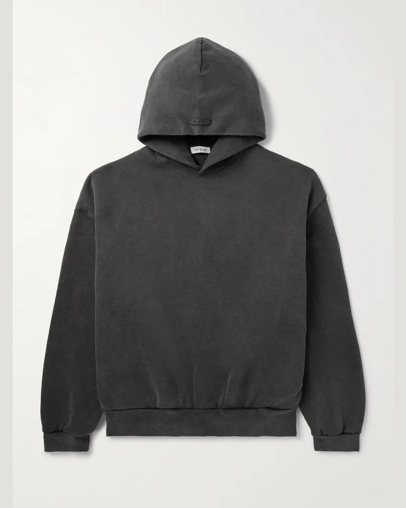 Fear of God Hoodie aus Baumwoll-Jersey mit Logoprint Schwarz