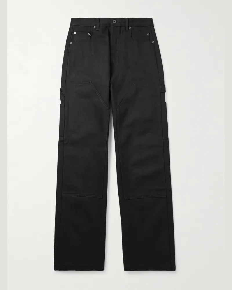 DRKSHDW by Rick Owens Double Knee weit geschnittene Jeans Schwarz