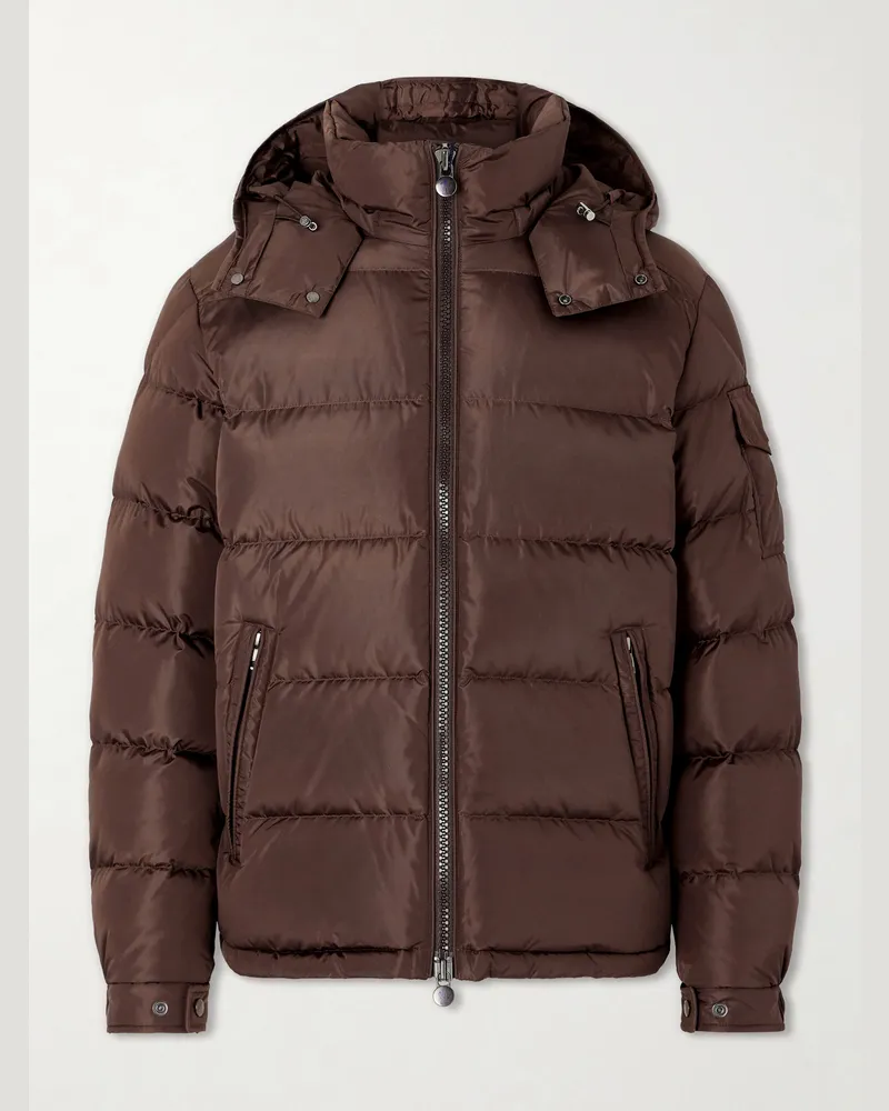 Moncler Maya Quilted Shell Down Jacket Brown