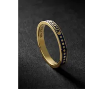 Karma Ring aus 18 Karat Gold mit Emaille