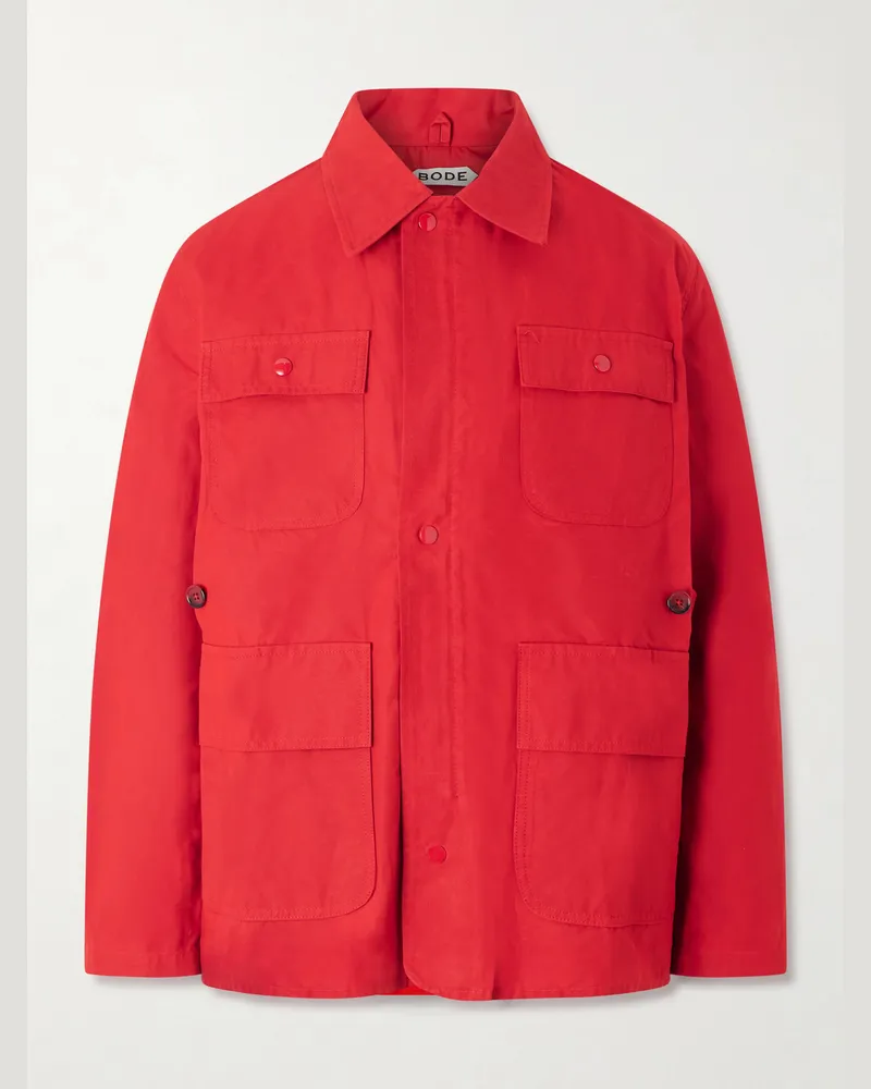 BODE Hunting Waxed-Cotton Jacket Red