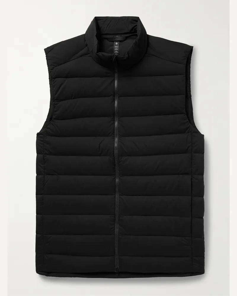 LULULEMON Navigation Daunenweste aus gestepptem Shell Schwarz