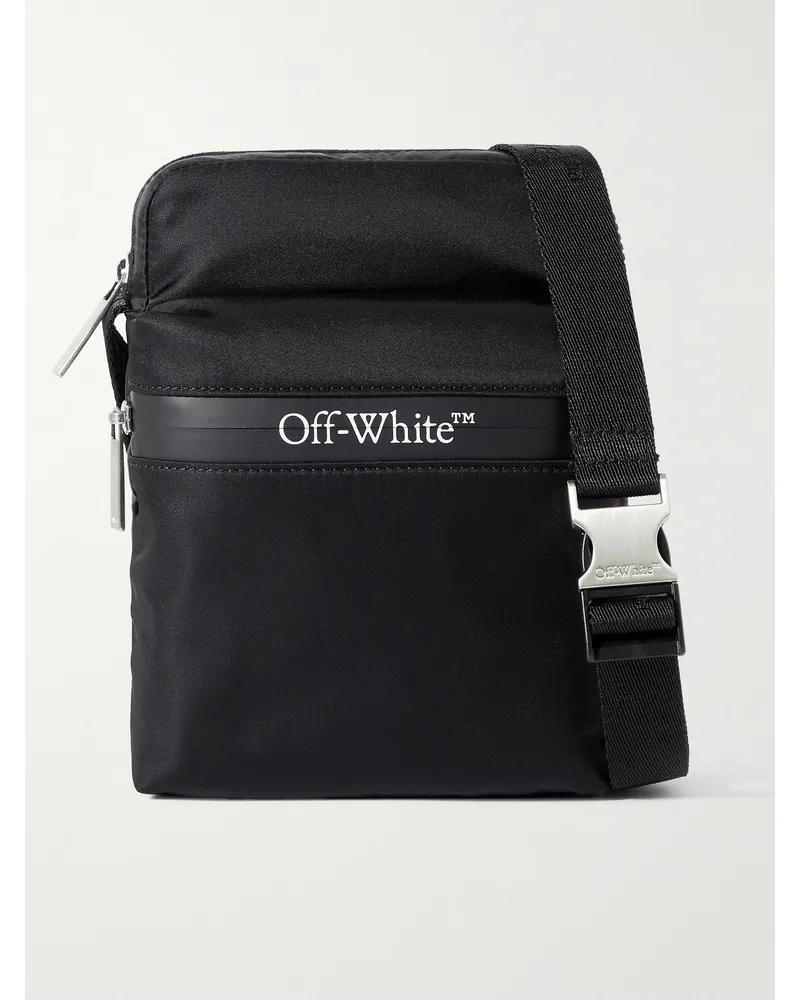 OFF-WHITE Outdoor Umhängetasche aus Shell mit Logoprint Schwarz