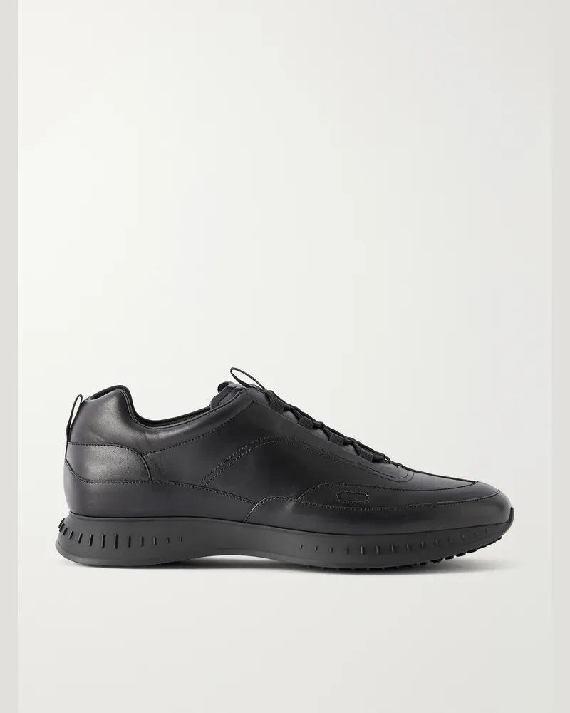 John Lobb Stream Leather Sneakers Black