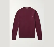 Logo-Embroidered Wool and Cashmere-Blend Sweater