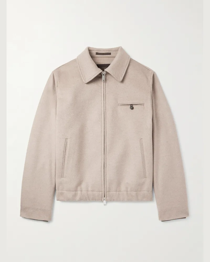 Incotex Bomberjacke aus einer Schurwollmischung Neutral