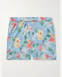 Onia Charles gerade geschnittene mittellange Badeshorts mit Print Blau