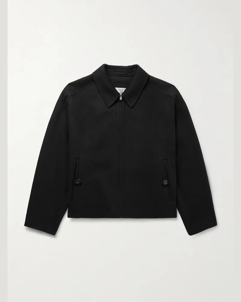 Acne Studios Doveo Jacke aus doppelseitigem Filz aus einer Woll-Kaschmirmischung Schwarz
