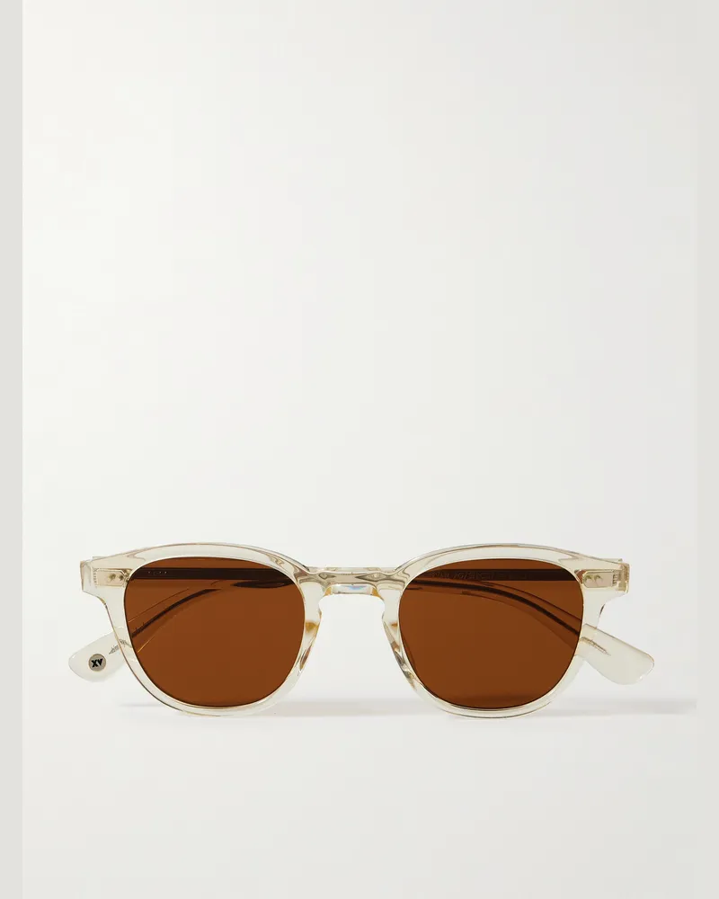 Garrett Leight Evan Sonnenbrille mit rundem Rahmen aus Azetat Neutral