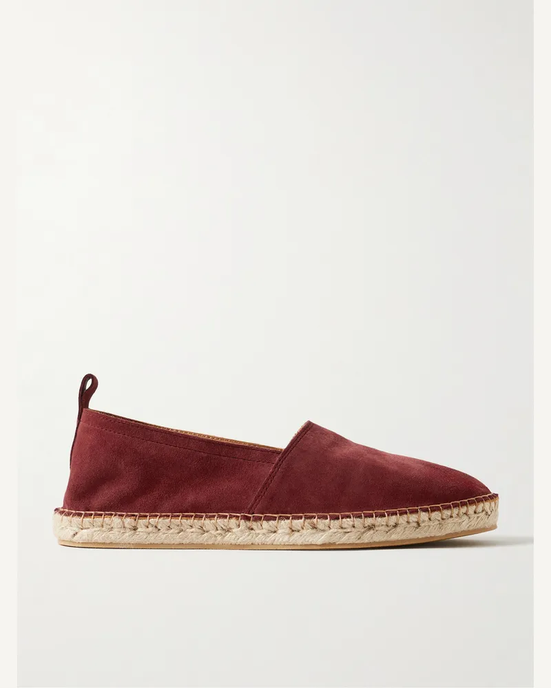 MR P. George Espadrilles aus Veloursleder Pink