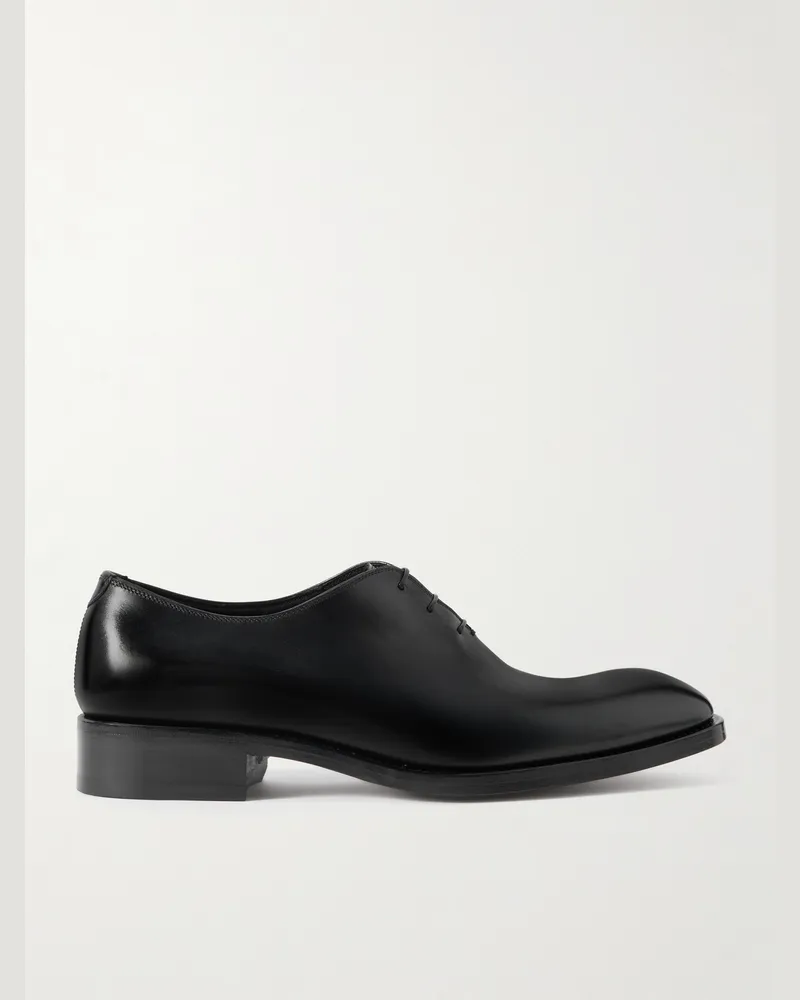 Tom Ford Whole-Cut-Oxford-Schuhe aus Glanzleder Schwarz
