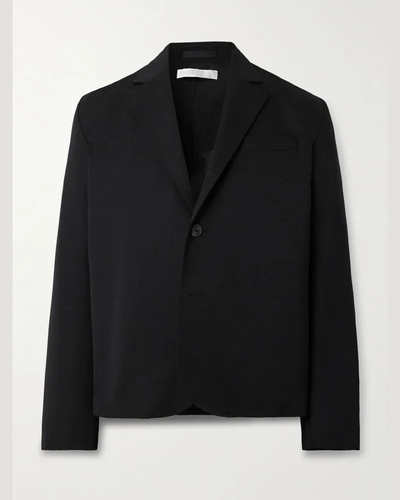 Our Legacy Sakko aus Wollgabardine Schwarz