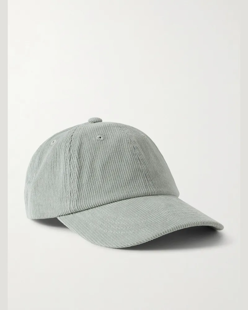 Folk Baseballkappe aus Baumwollcord Grün