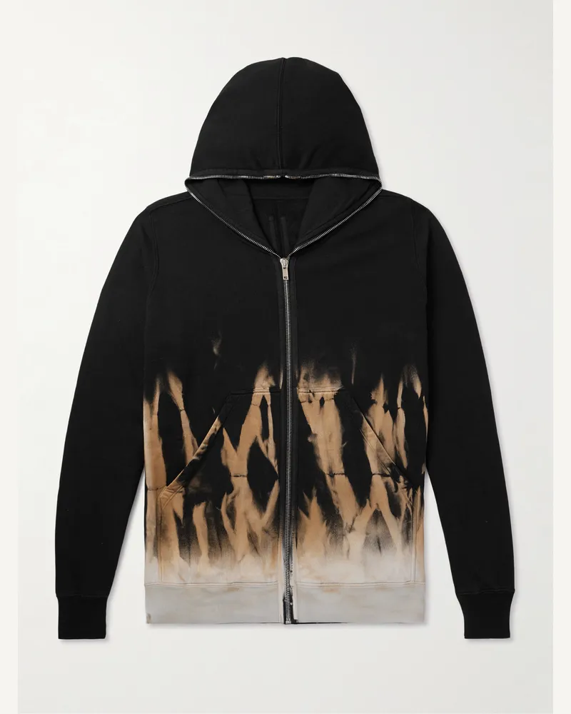 DRKSHDW by Rick Owens Oversized-Kapuzenjacke aus Baumwoll-Jersey mit Print Schwarz