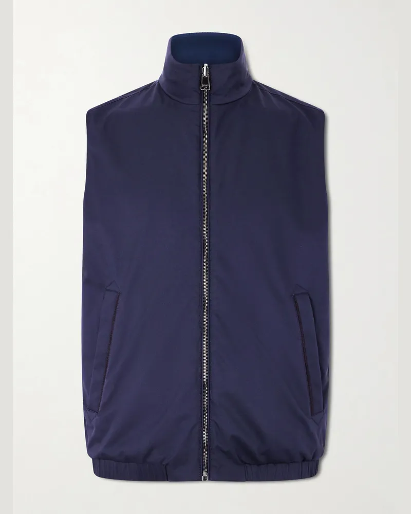 Canali Shell Gilet Blue