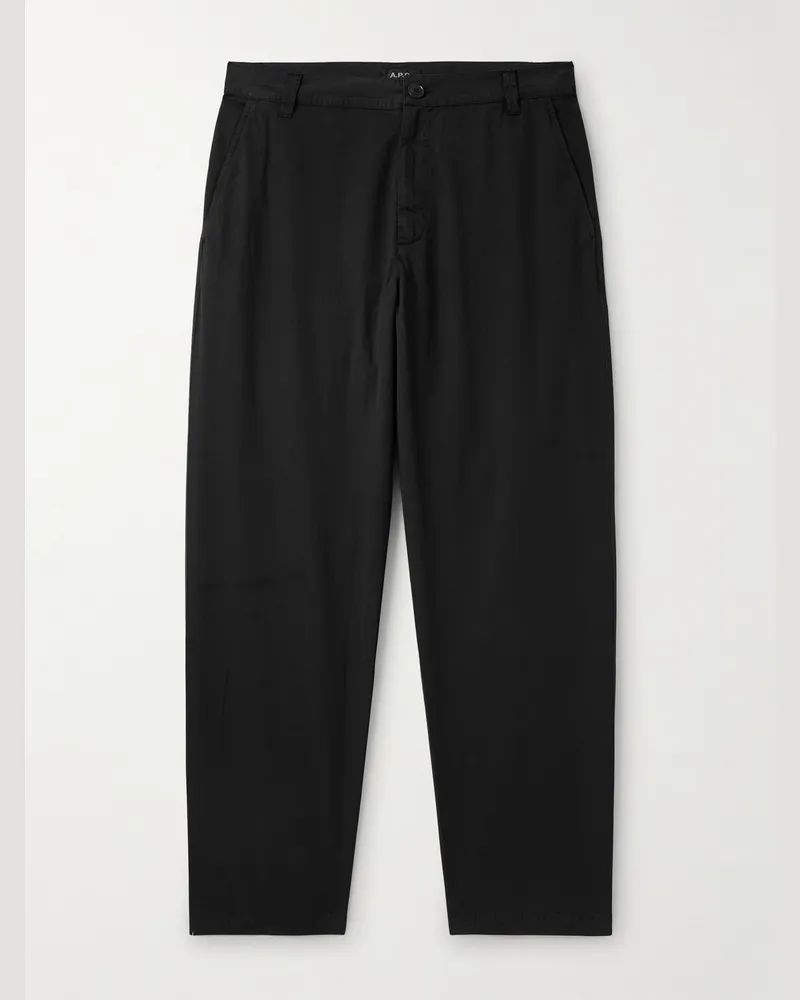 A.P.C. Lawrence gerade geschnittene Chino aus Biobaumwolle Schwarz