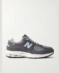 New Balance 2002R Sneakers aus Veloursleder mit Mesh-Besatz Blau