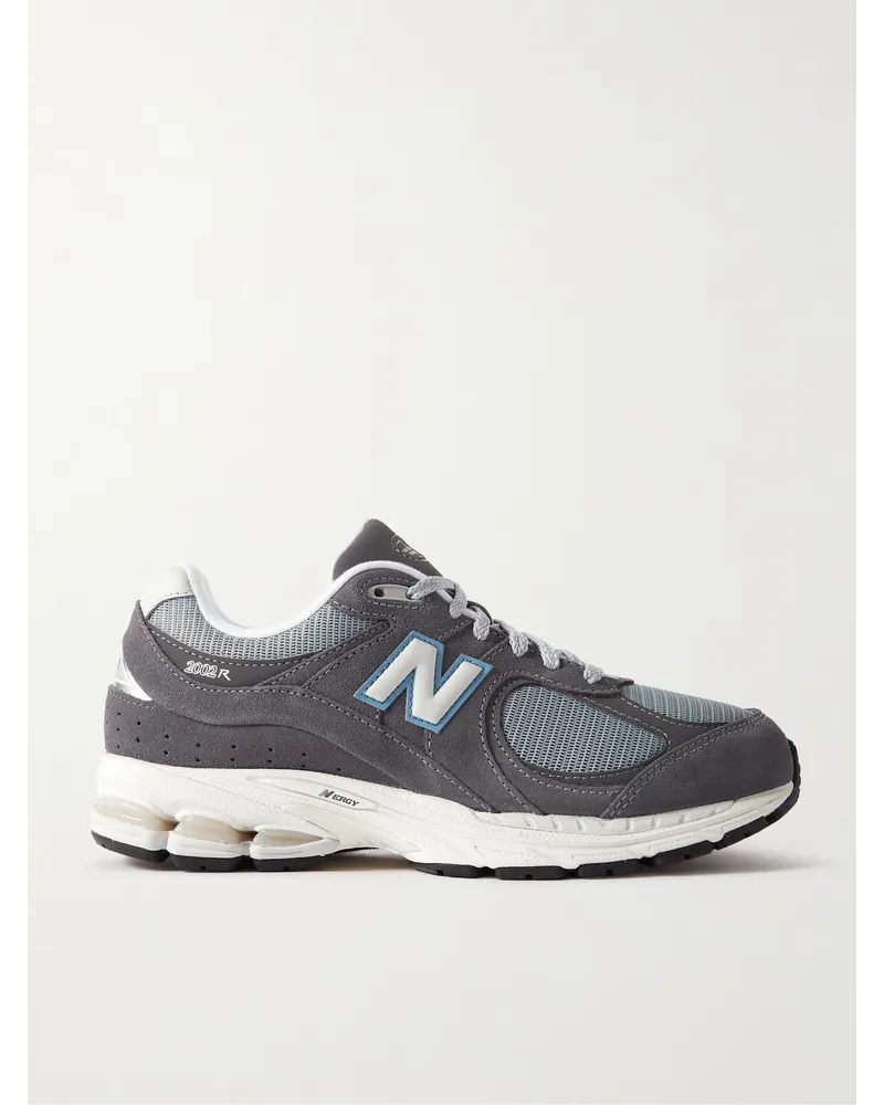 New Balance 2002R Sneakers aus Veloursleder mit Mesh-Besatz Blau