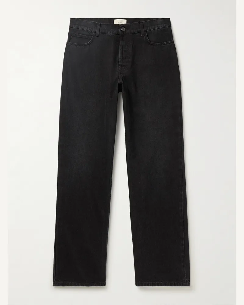 The Row Ross gerade geschnittene Jeans Schwarz