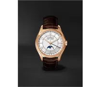 Fiftysix Automatic Complete Calendar 40 mm Uhr aus 18 Karat Rotgold mit Alligatorlederarmband, Ref.-Nr. 4000E/000R-B438