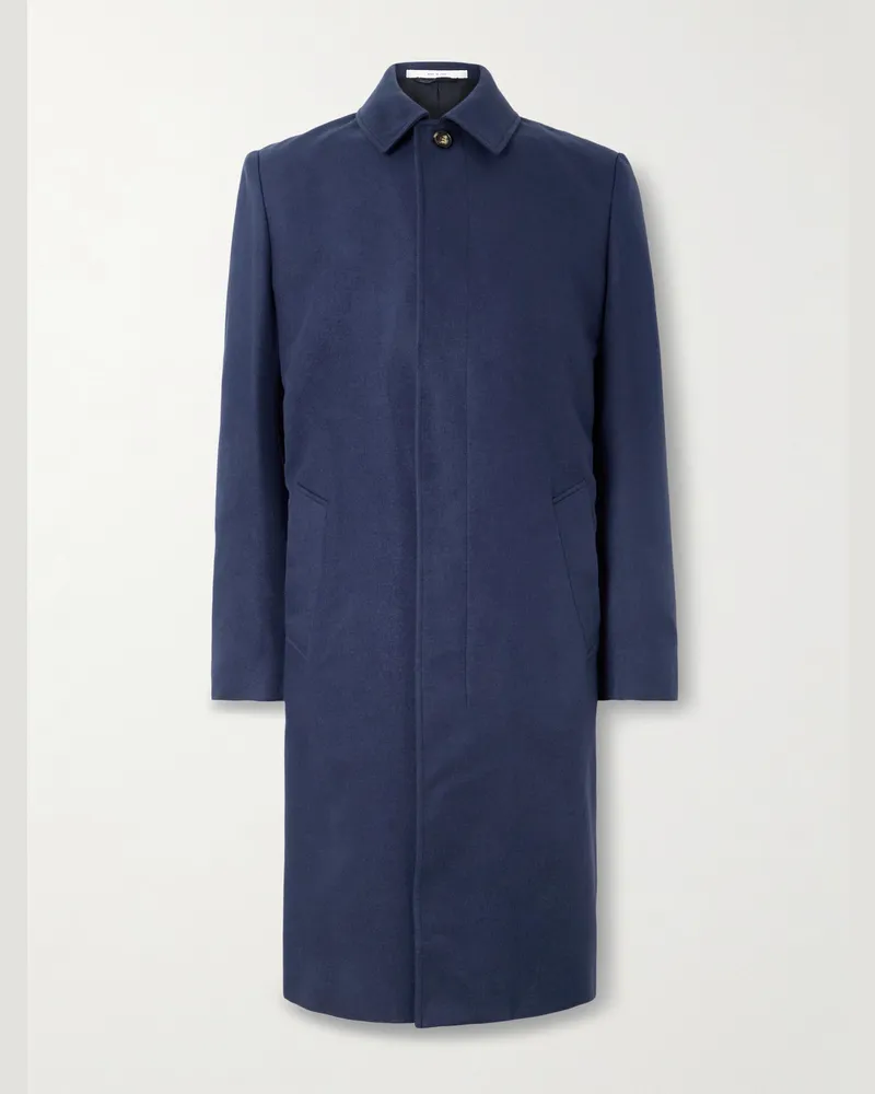 Gabriela Hearst Blake Mantel aus Seidenfilz Blau