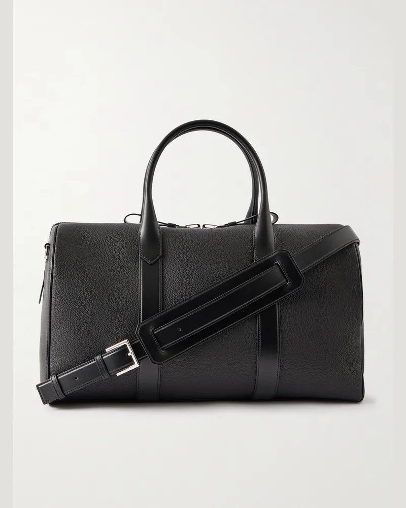 Tom Ford Weekender aus Leder Schwarz