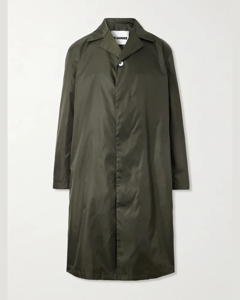 Jil Sander Trenchcoat aus technischem Twill Grün