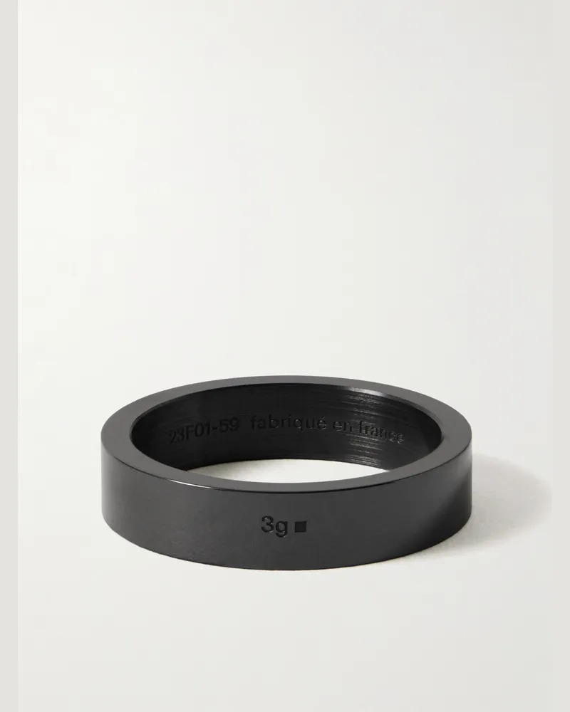 Le Gramme Le 3g Ring aus recycelter Keramik Schwarz