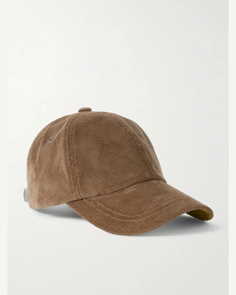 Paul Smith Baseballkappe aus Cord aus einer Baumwollmischung Braun