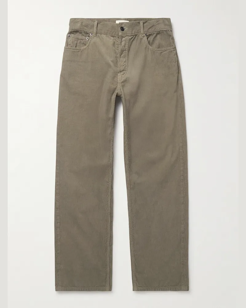 The Row Rossen gerade geschnittene Hose aus Baumwollcord Braun