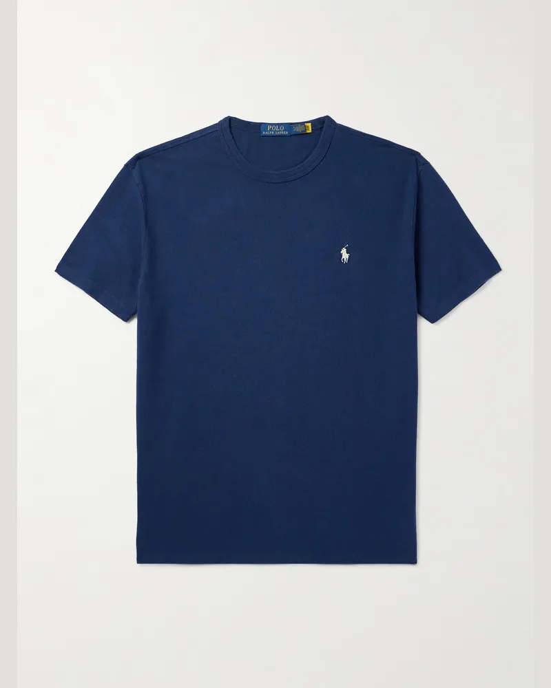 Ralph Lauren T-Shirt aus Baumwoll-Jersey Blau