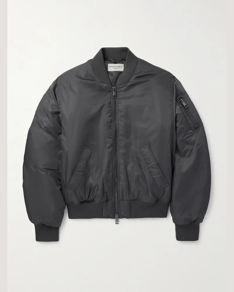 Officine Generale Javier Bomberjacke aus Shell Grau