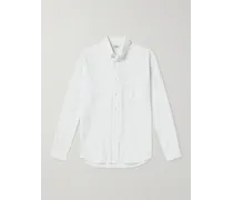 Pitt Hemd aus Twill aus einer Mischung aus Tencel™ Lyocell, Baumwolle und Leinen mit Button-Down-Kragen