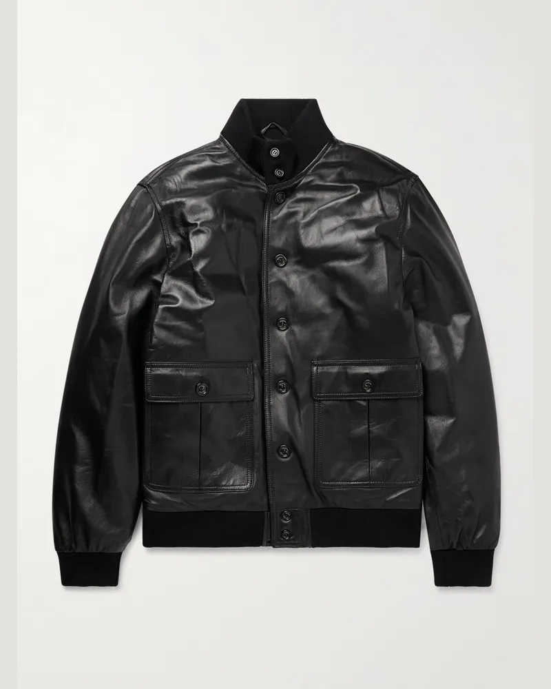 Valstar ino Daunenjacke aus Leder Schwarz