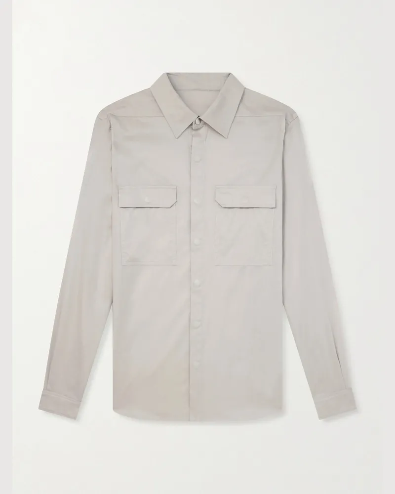 Rick Owens Hemd aus Biobaumwoll-Voile Neutral