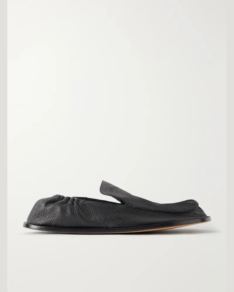 Loewe Paula's Ibiza Flex Leather Loafers Black