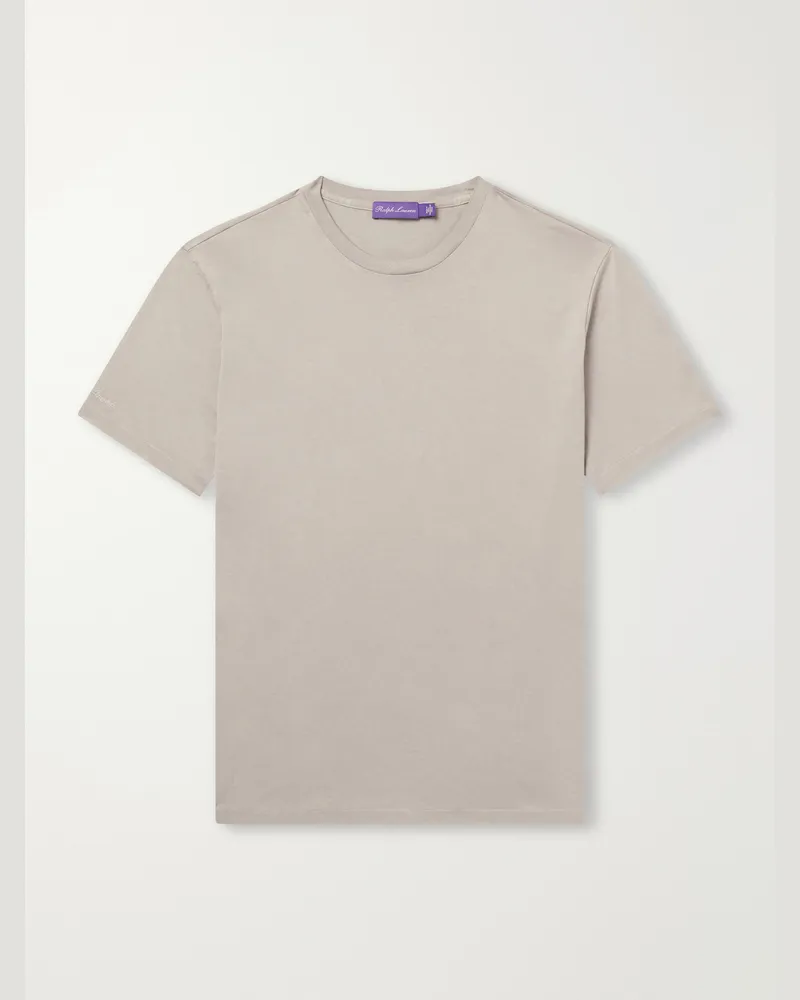 Ralph Lauren Cotton-Jersey T-Shirt Gray