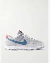 Nike Dunk Low Sneakers aus Mesh und Leder Grau